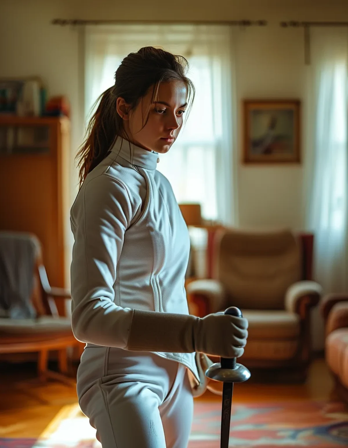 Fencing Footwork at Home When You Have Two Metres and a Rug